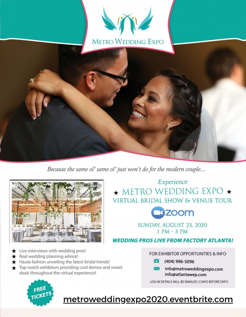 Metro Wedding Expo: Virtual Bridal Show and Venue Tour
